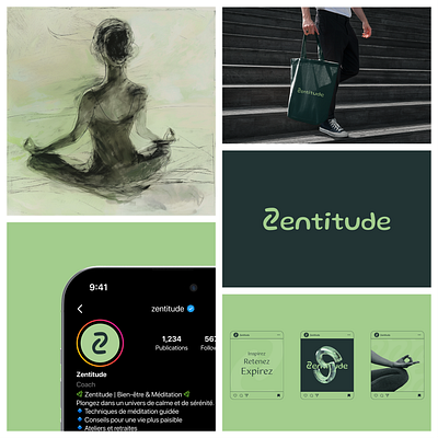 Zentitude branding graphic design logo