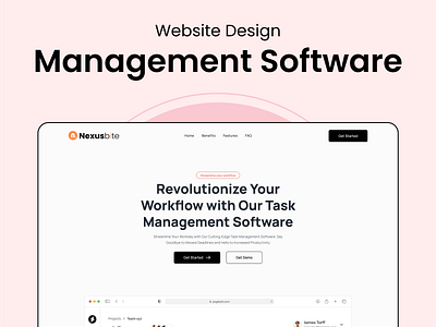 Task management software ui design home page design landing page management ui design softwar eui task management ui ux web design website design