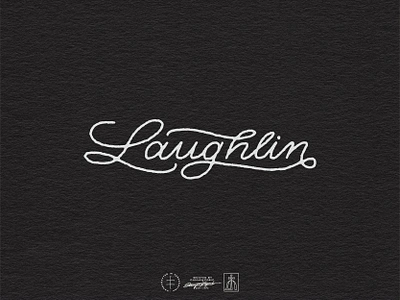 Laughlin Leather Co. Wordmark brand design brand identity branding branding design classic hand drawn hand lettering identity design lettering logo logo design logotype minimal script type typographic typography vintage visual identity wordmark