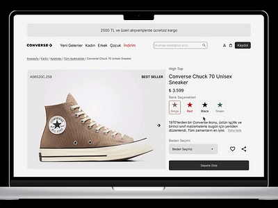 Converse Website Color Picker Design (Mini Case Study) case study color picker converse dailyui dailyuichallenge design designthinking graphic design kullanıcıdeneyimi portfolio ui ui 060 uidesign uiux uix101 userexperience userinterface ux uxdesign web design