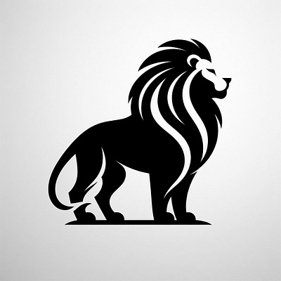 Modern Lion Personal Business Logo animal logo animal vector black and white brand branding logo design logo digital art logo game logo king logo lion logo logo logos modern logo new logo personal logo sell logo vector logo