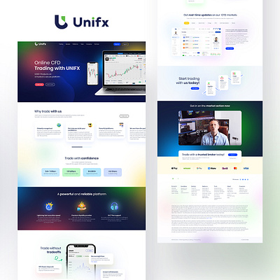 Unifx Web Template branding graphic design logo ui