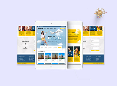 TRAVELIT LANDING PAGE figma landing page travel application travelit ui user interface