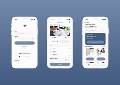 D' Course Learning - Mobile App Design figma mobile app design ui design ux design