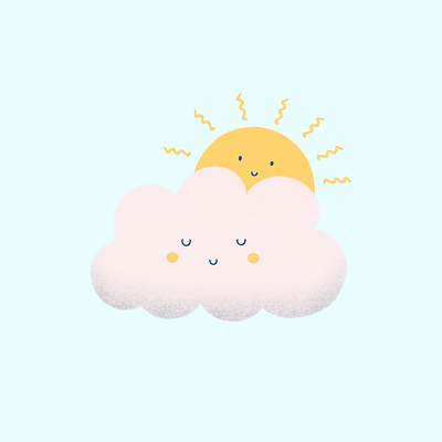 partly cloudy illustration