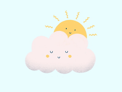 partly cloudy illustration