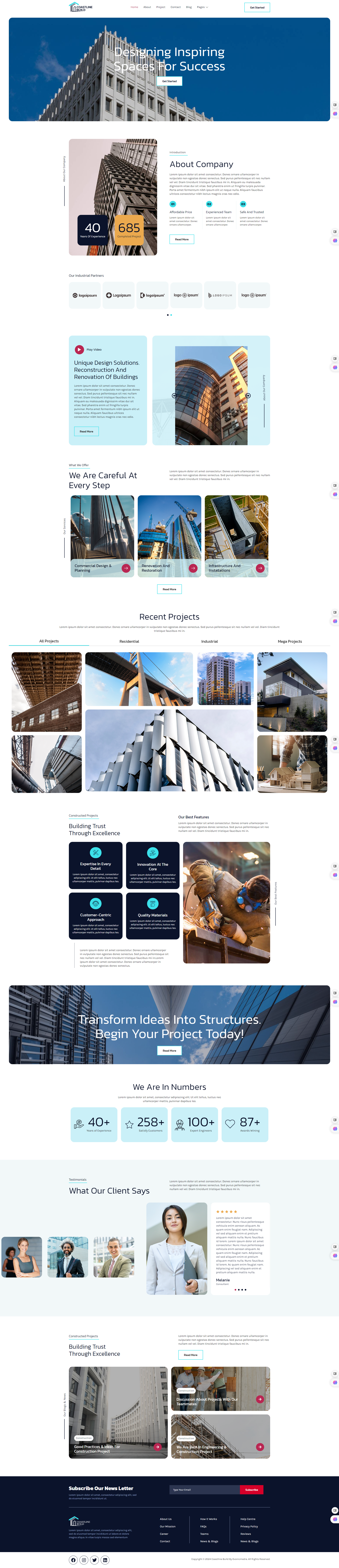 Coastline Build– Construction & Building Renovation Template Kit repair services