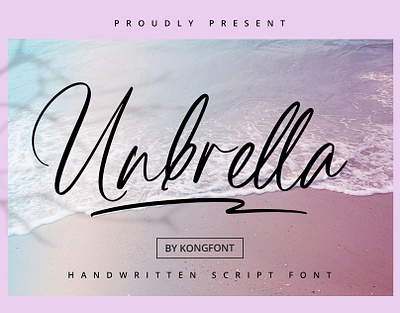 Unbrella Modern Handwritten Font branding design font handwritten illustration italic logotype script typeface ui