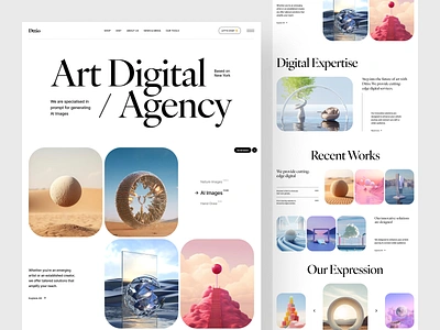 Art Digital Agency Website agency agency ui design agency website agency website design art branding company creative creative agency creative direction design digital agency landing page portfolio studio ui web web design webdesign website