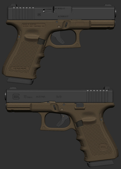 Glock 19 Gen 4 3d gun