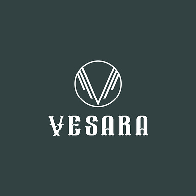 Premium Vesara fashion brand minimal logo design. corporate logo custom logo dark green logo logo logo design minimal logo modern logo v business logo v cloth brand logo v fashion logo v logo v minimal logo v modern logo