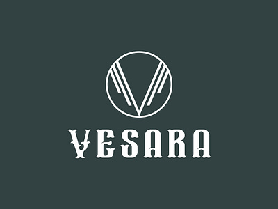 Premium Vesara fashion brand minimal logo design. corporate logo custom logo dark green logo logo logo design minimal logo modern logo v business logo v cloth brand logo v fashion logo v logo v minimal logo v modern logo