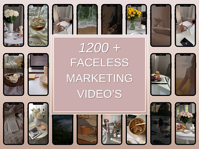 1200+ Faceless Marketing Video's canva templates digital marketing digital marketing videos faceless marketing faceless marketing videos marketing videos mega bundle