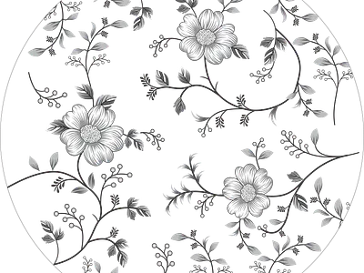 plate flowers vector illustration abstract branding design flower graphic design illustration vector