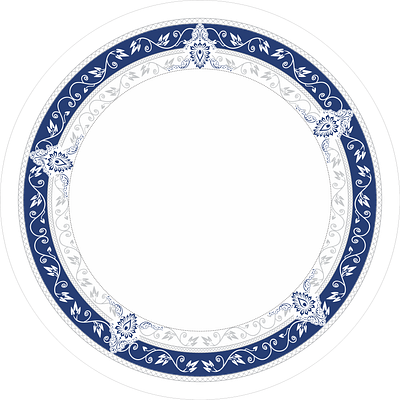 blue pattern circle plate abstract branding design flower graphic design illustration vector