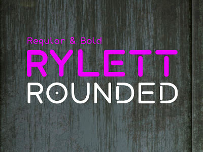 Rylett Rounded typeface fontdesign