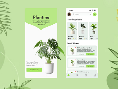 Plant App - 3D Design 3d graphic design plant ui uiux