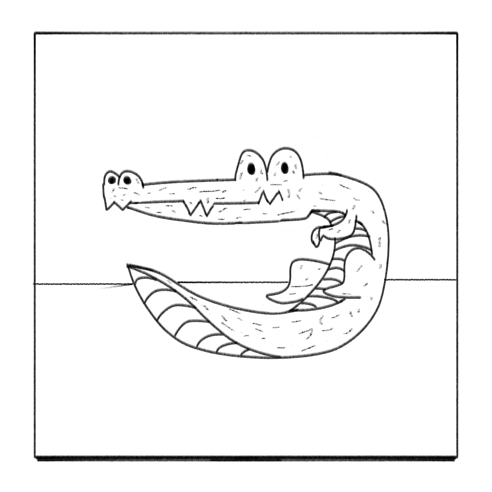 Gator Boy design illustration