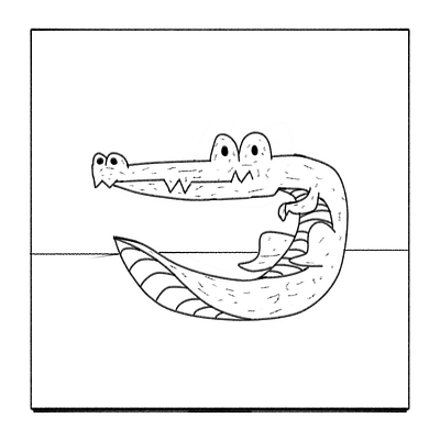 Gator Boy design illustration