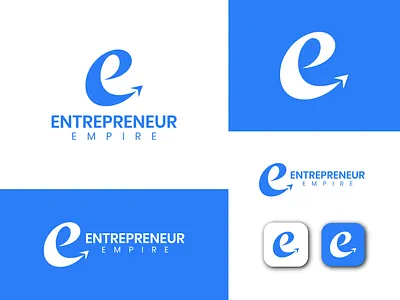 Premium corporate minimal E modern business logo design. e blue logo e brand identity e branding e business logo e corporate logo e custom logo e icon logo e logo e minimal logo e modern logo logo logo design