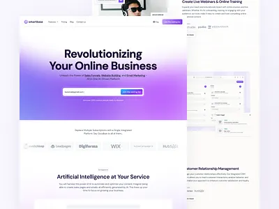 Smart Base - all-in-one business platform ai design saas solutions ui user experience user interface ux website