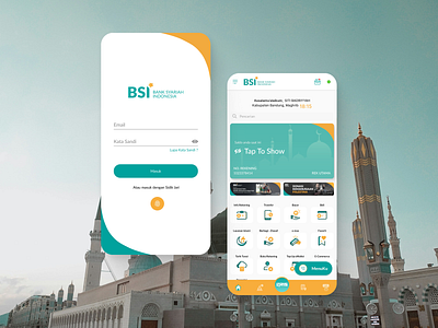 Redesign - BSI Mobile app balance bank design finance green homepage islam mobile mobile app moeslim redesign sign in transfer ui ui design uiux uiux design ux white