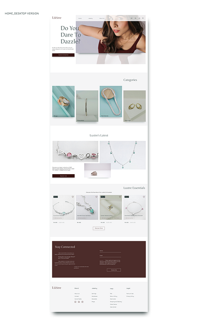 02-LUSTRE-Online Store | UX/UI Design design ecomerce fashion figma landin landing page online store shop typography ui web