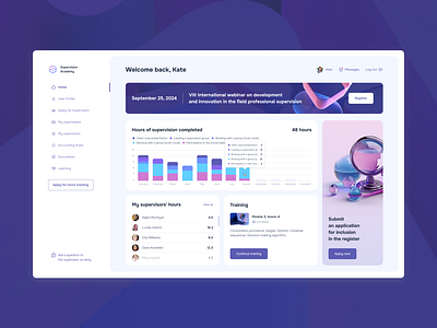 Clinical Supervision Platform — User Interface Design design inter ui ux web web design