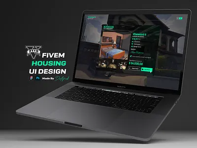 Housing Design for Gta V I FiveM design doatoprak figma fivem furniture garage grand theft auto gta gta5 housing housing script prop sims4 ui uiux