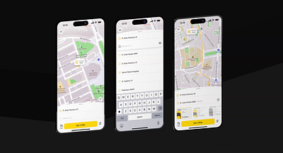 Routax | iOS app taxi booking application booking ios ios app mobile motion graphics ride taxi travel ux