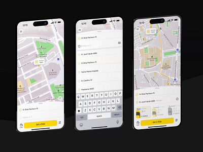Routax | iOS app taxi booking application booking ios ios app mobile motion graphics ride taxi travel ux