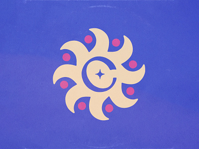 C + Sun Icon badge brand branding c crest design handmade icon illustration logo logomark sun texture type typography