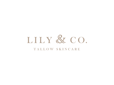Lily & Co. branding design graphic design logo skincare tallow