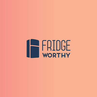 Fridge Worthy branding identity illustration logo vector