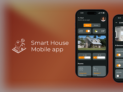 Smart house Mobile app app design mobile app smart house uiux