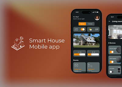 Smart house Mobile app app design mobile app smart house uiux