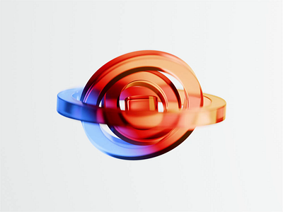 Polar Measurement 3d 3d animation animated animation blender blender3d glass illustration isometric ring rings