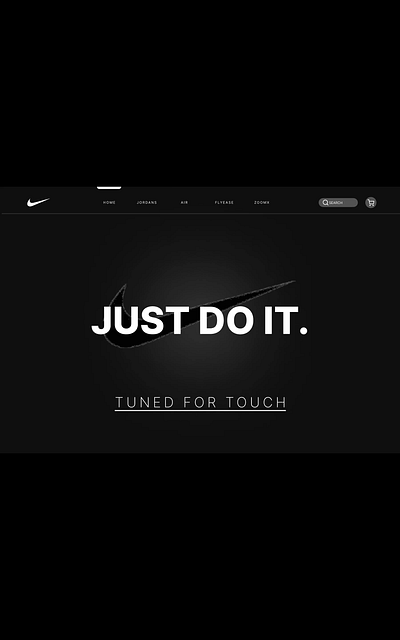 Nike Website Design 3d animation branding design graphic design illustration logo motion graphics typography ui vector