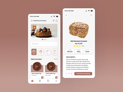 Haneut Bakery App app design graphic design illustration mobile ui ux