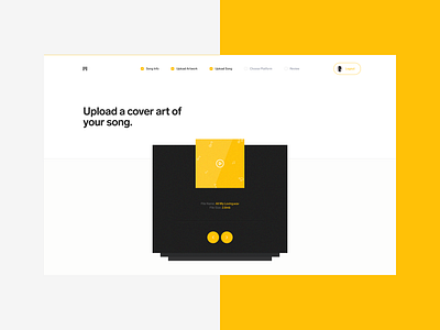 UnitedMasters - Upload a Cover Art of Your Song. design music platform product product design ui user experience user interface ux visual