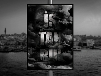 Istanbul Poster bosphorus design graphic design istanbul photoshop pollution poster poster design print print design typography ui visual design