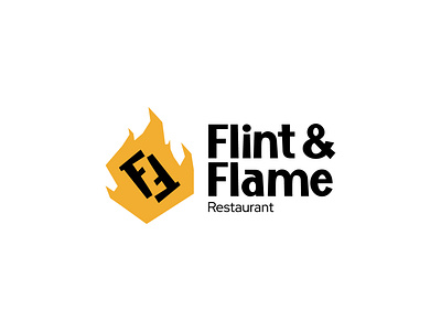 Flint & Flame | Day 10 of Daily Logo Challenge brand design daily logo daily logo challenge design flint flame grill logo logo design logos logotipo logotype meat restaurant