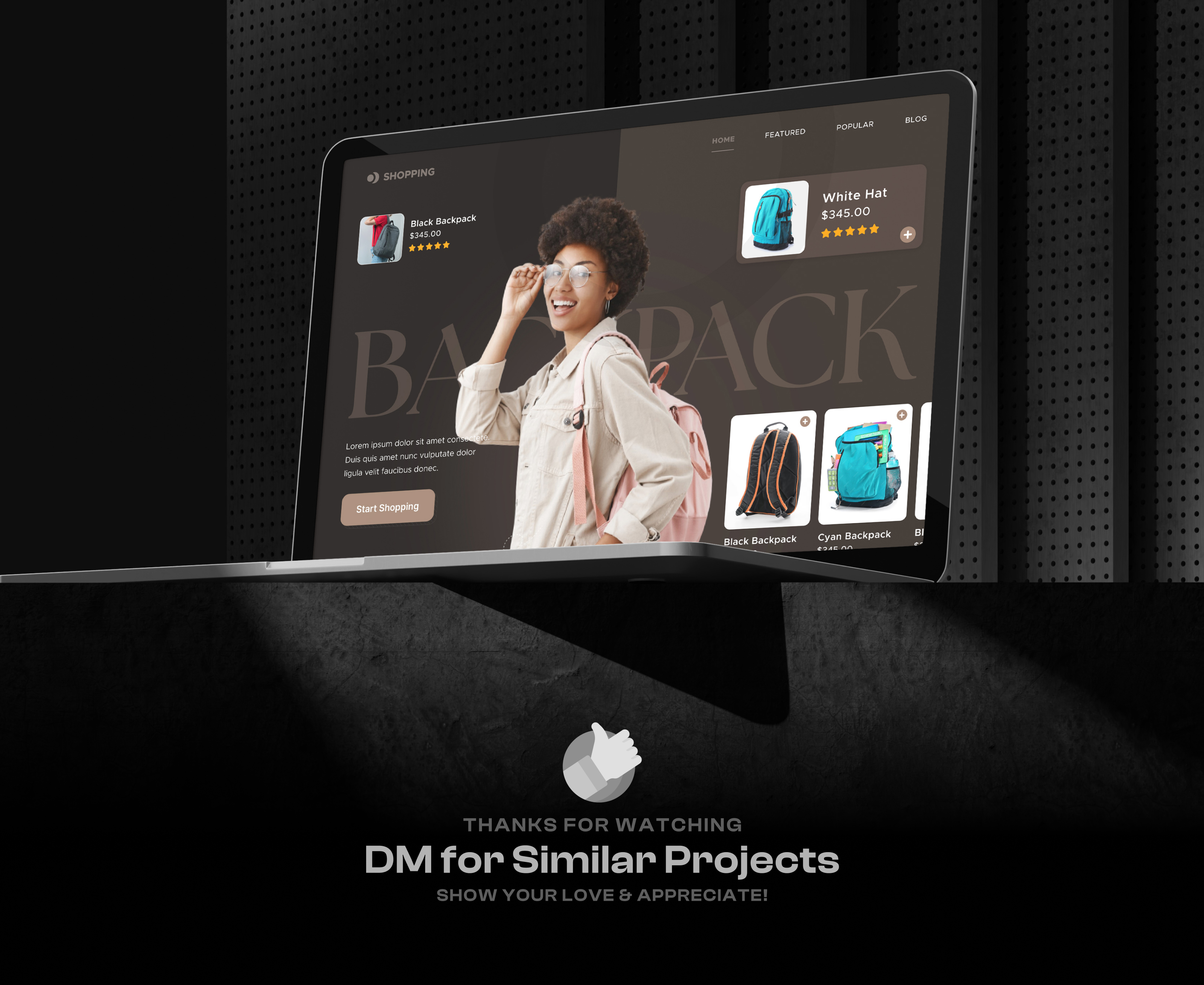 Product Shopping Website Landing Page By Nure Alam Jabin On Dribbble