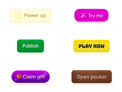 Button Design Exploration button design ui