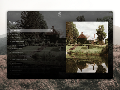 Nicole Nero Photography Venue Directory Page clean design directory figma layout minimal personal branding photo photography portfolio service typography ui ux web webflow website wedings