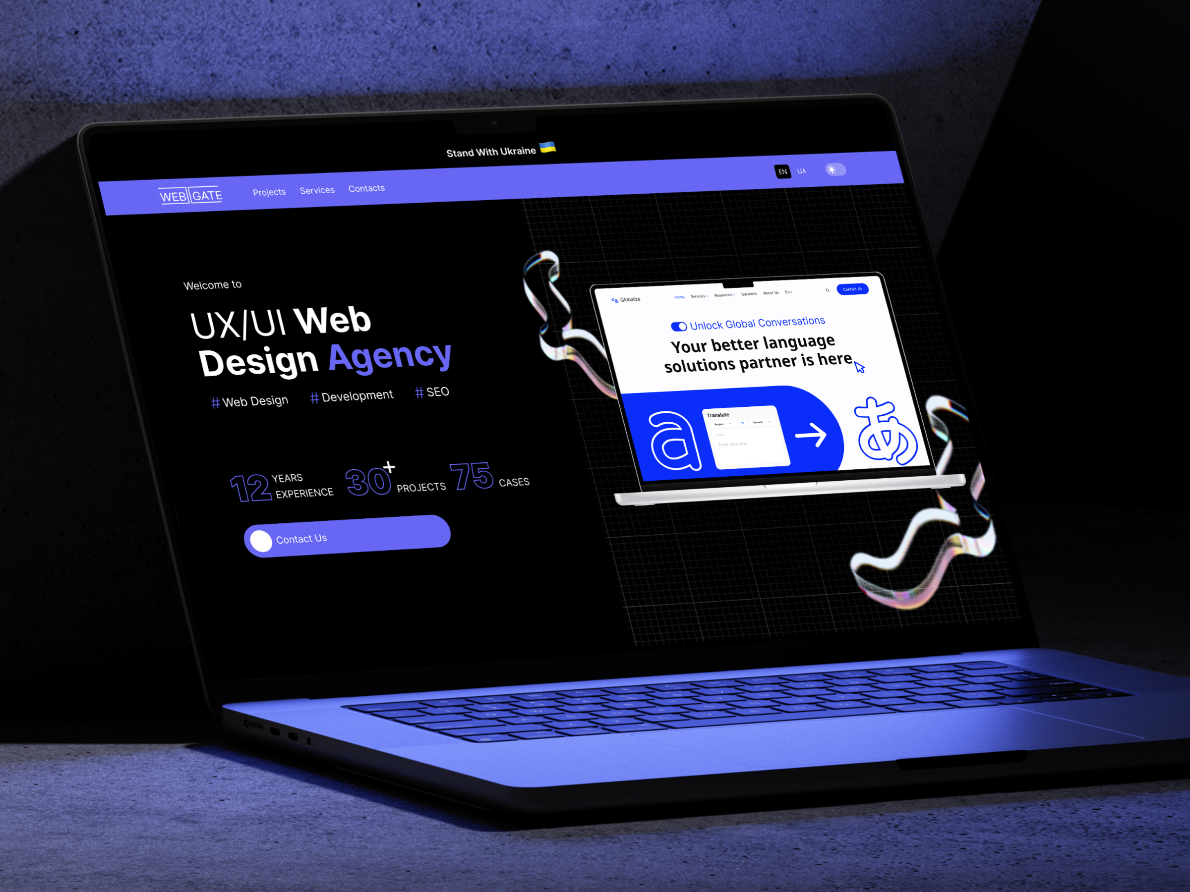 Web Gate | Design Agency agency agency landing page animation branding clean ui company creative agency dark ui digital agency digital product landing page modern product design saas studio ui ux webdesign website