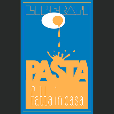 Liberati Pasta Poster adobe illustrator design graphic design illustration illustrator pasta poster typography
