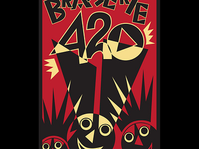Brasserie 420 Poster adobe illustrator design graphic design illustration illustrator poster rome typography