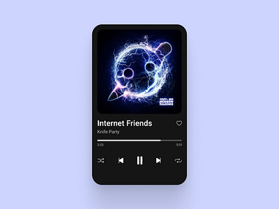 Daily UI Challenge - A Music Player app apple design interface listen mobile app music player music streaming player playlist song spotify ui ux
