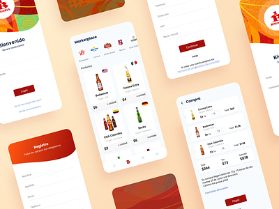 E-commerce mobile app aplicacion mobile beer e commerce ecommerce mobile app ui design ux design uxui